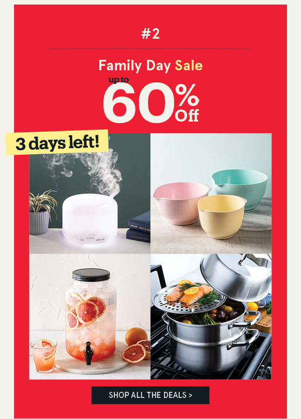 Family Day Sale - 3 days left