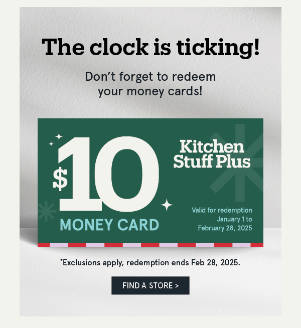 Redeem your money card in-store