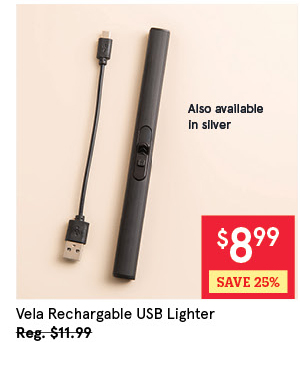 Vela Rechargeable USB Lighter