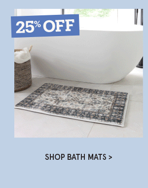 Bath Mats 25% Off