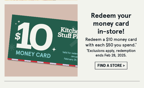 Redeem Your Money Card in-store