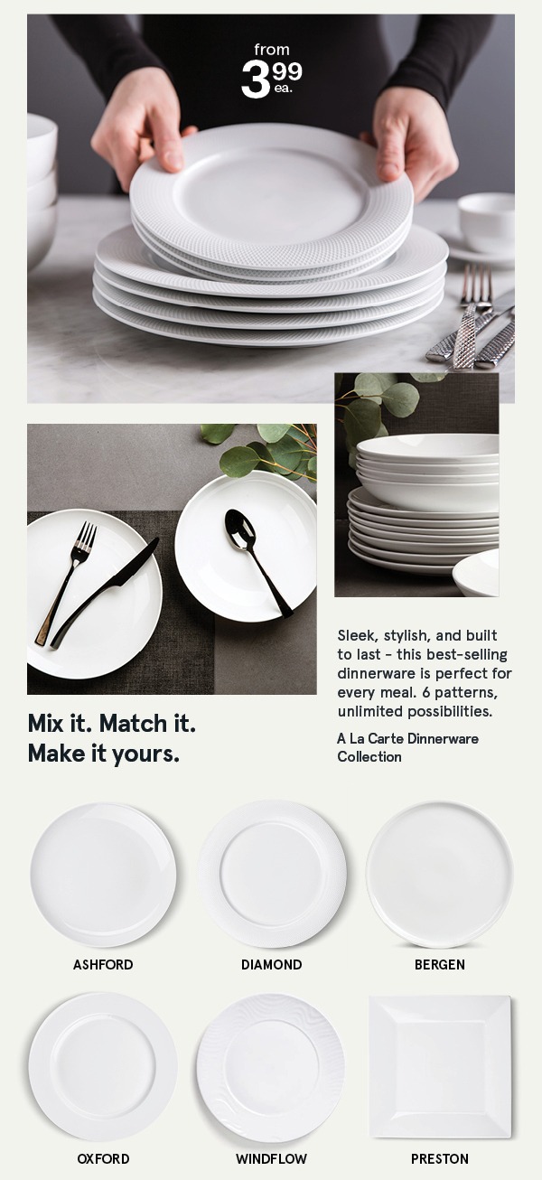 A La Carte Dinnerware Collection