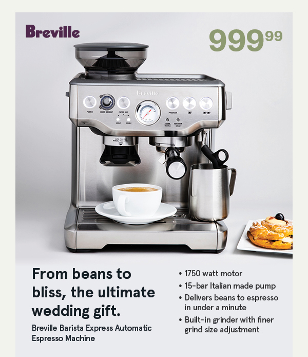 Breville Barista Express Automatic Espresso Machine