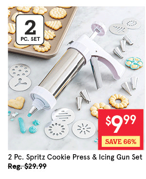 Spritz Cookie Press & Icing Gun - Set of 21