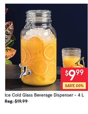  Ice Cold Glass Beverage Dispenser