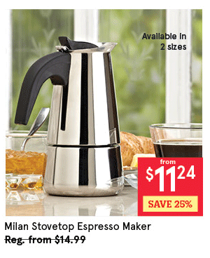 Milan Stovetop Espresso Maker 