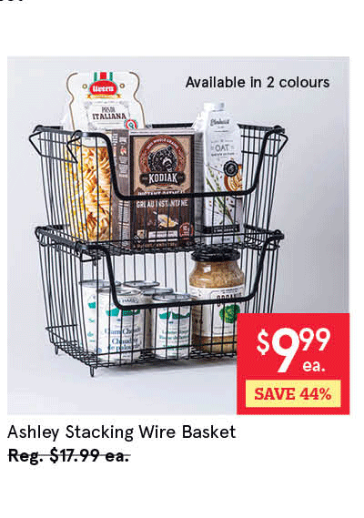 Ashley Stacking Wire Basket Large