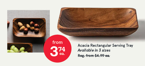 Acacia Rectangular Serving Tray