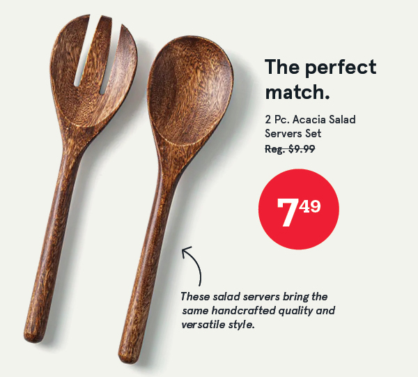 Acacia Salad Servers - Set of 2