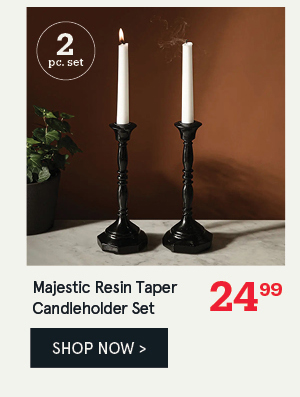 Majestic Resin Taper Candleholder