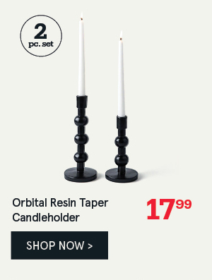 Orbital Resin Taper Candleholder