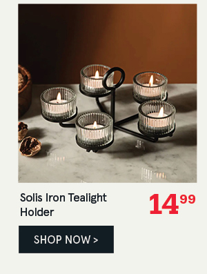Solis '5-Lite' Iron Tealight Holder