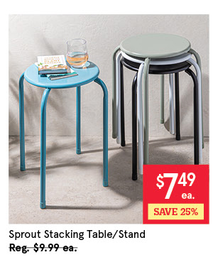KSP SPROUT STACKING TABLE/STAND 30 X 44.5CM GREEN