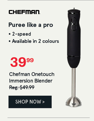 Chefman Onetouch Immersion Blender