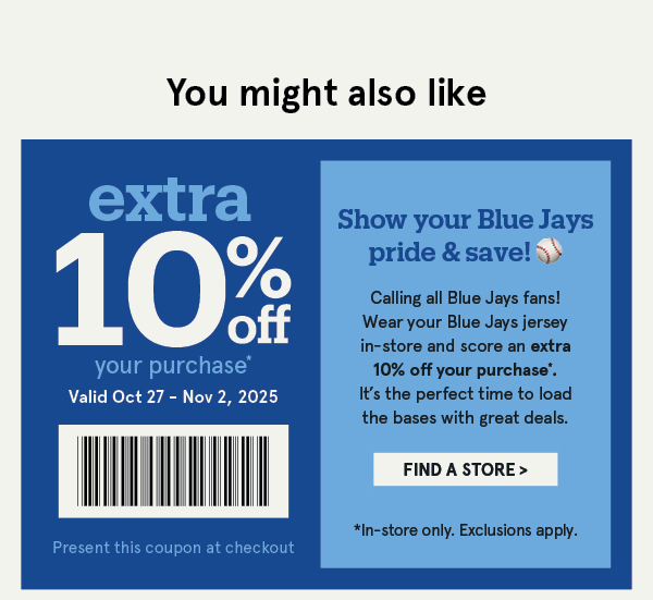 Extra 10% Off*