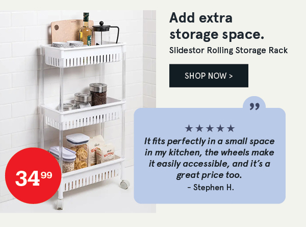 Slidestor '3-Tier' Rolling Storage Rack
