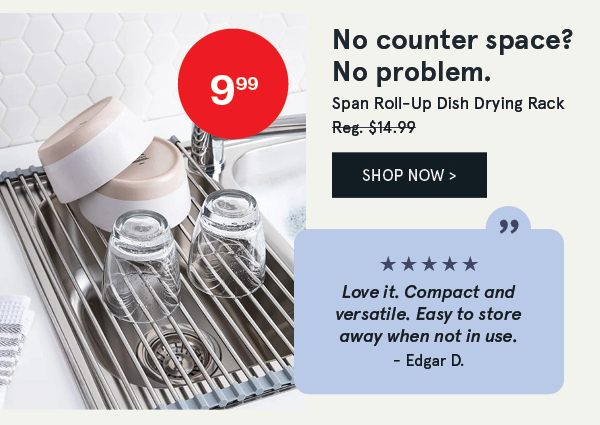 Span Roll-Up Dish Drying Rack