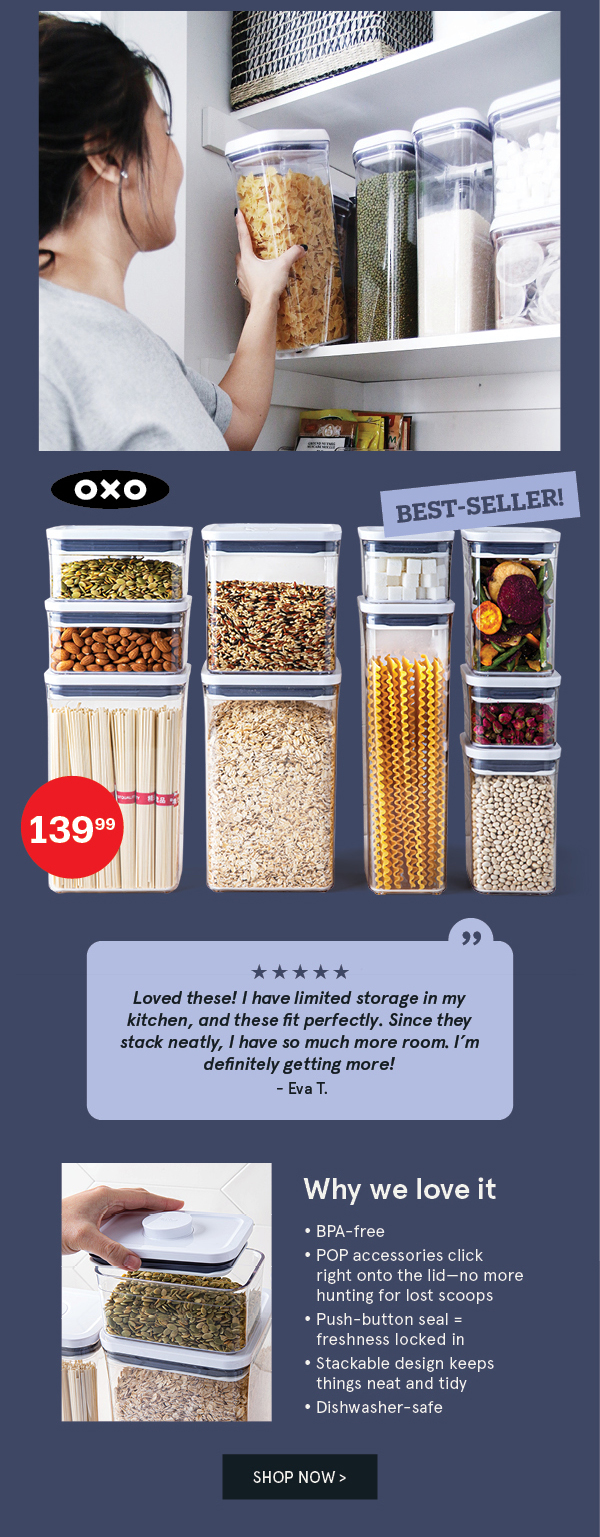 OXO Good Grips Pop 2.0 Storage Canister Starter Combo - Set of 10