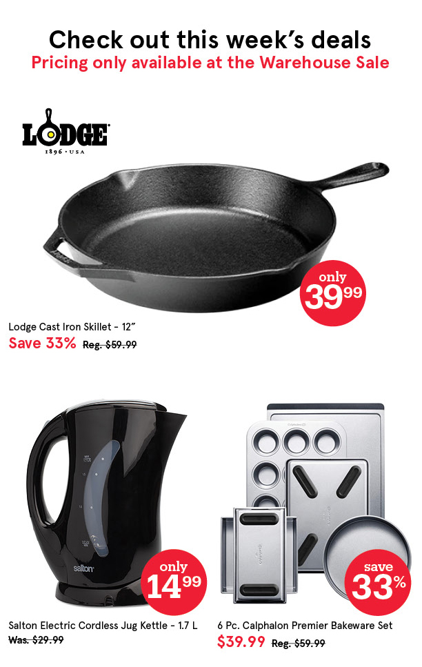 Warehouse Sale Starts Today!