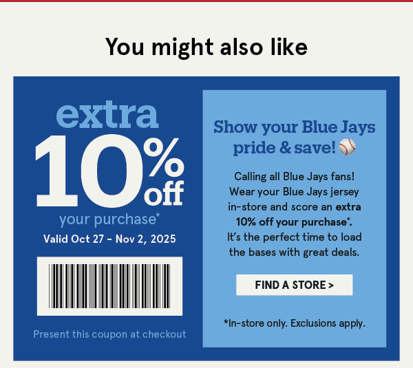 Extra 10% Off*