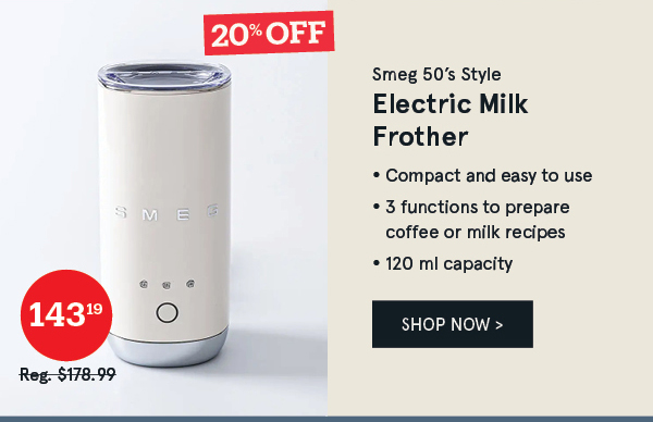 Smeg 50's Style Electric Milk Frother