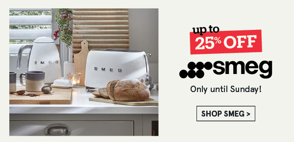 Smeg up to 25% off
