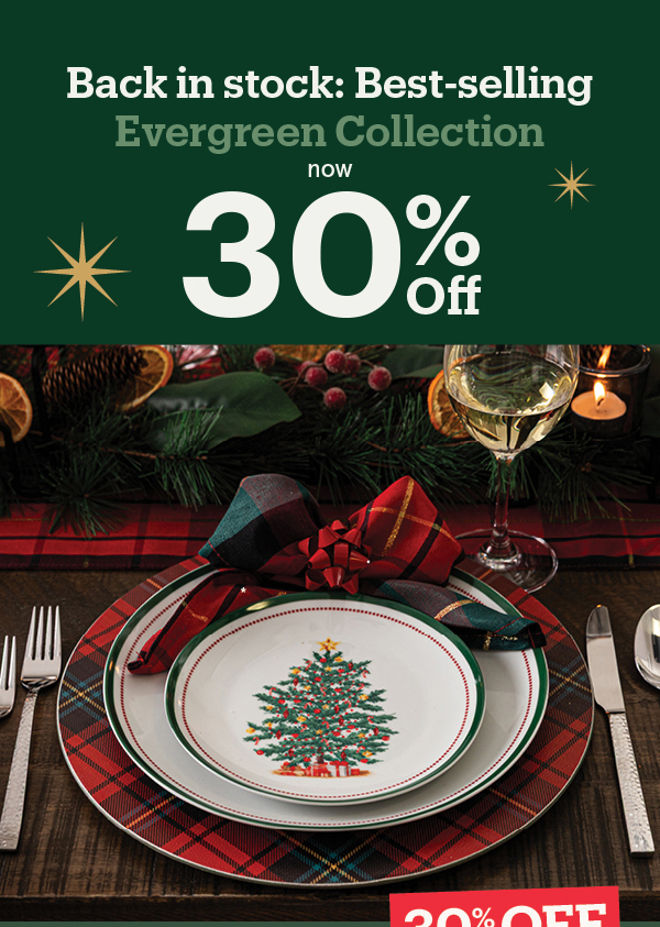 Noel Dinnerware Collection 30% Off 