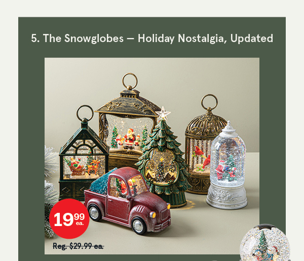 Christmas Wonder Snowglobes