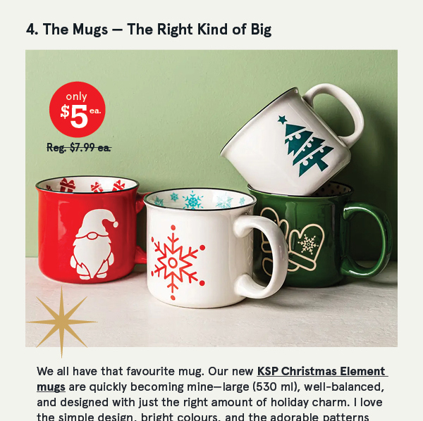 Christmas Elements 'Winter Mitts' Ceramic Mug