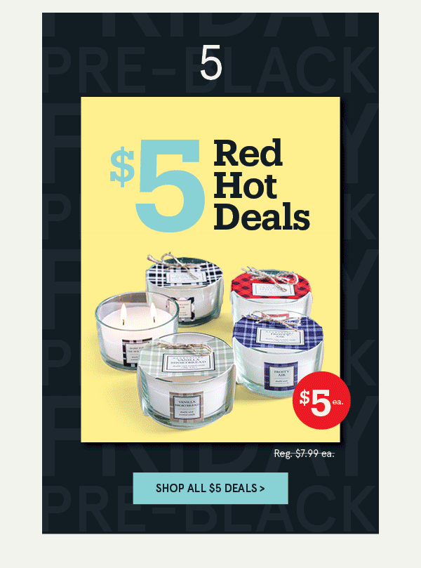 $5 Red Hot Deals