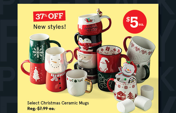 $5 Christmas Mugs