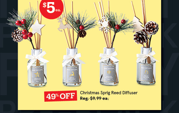 Christmas Sprig 'Balsam Pine' Reed Diffuser