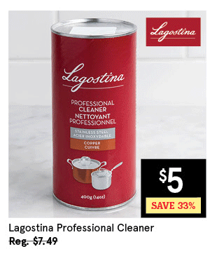 LAGOSTINA PROFESSIONAL STAINLESS STEEL/COPPER CLEANER 14 OZ.