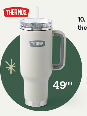 THERMOS ICON SERIES TRAVEL MUG W/STRAW 1.2 L / 40 OZ. SANDSTONE