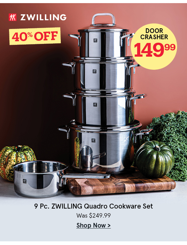 ZWILLING Quadro Cookware Combo - Set of 9