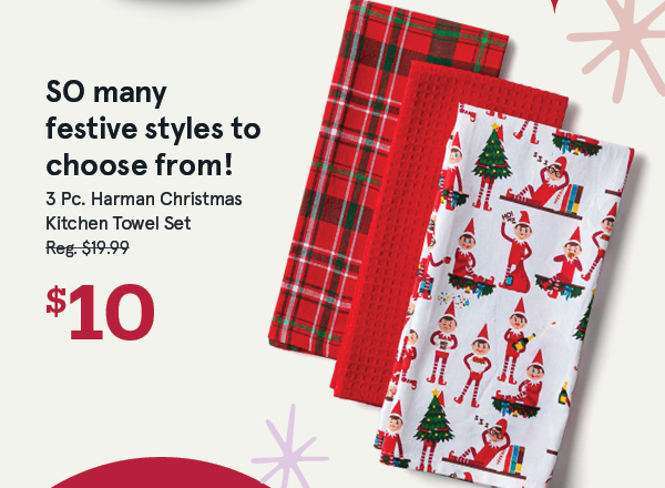Harman Christmas Kitchen Towel Sets