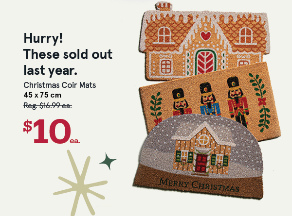 Christmas Coir Mats