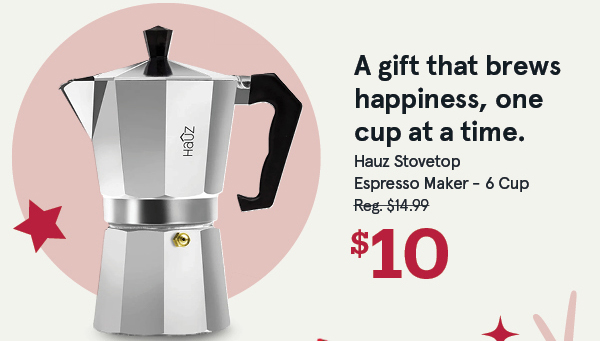 Hauz Classic Stovetop Espresso Maker