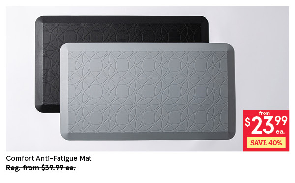 KSP COMFORT ANTI-FATIGUE MAT "WOOD GRAIN" 51 X 76.4 CM BLACK