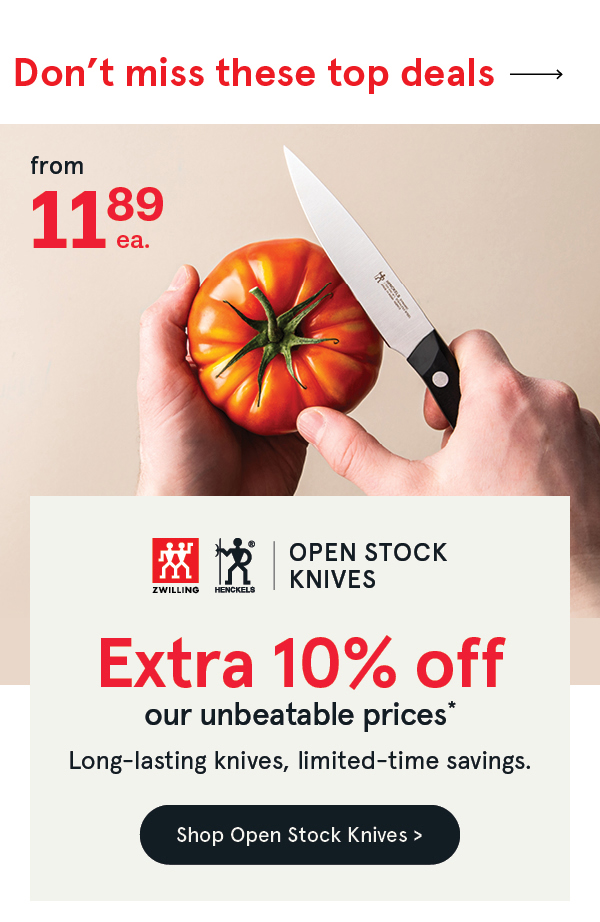 Open Stock Knives