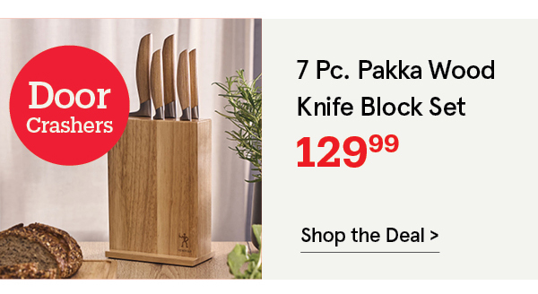Henckels Pakka Wood Knife Block Combo - Set of 7