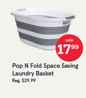  Pop N Fold Space Saving Laundry Basket