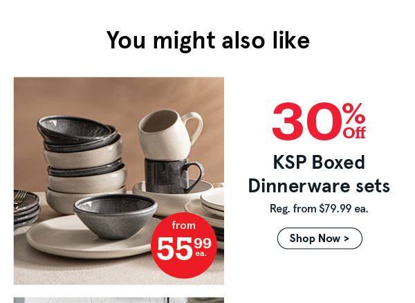 30% OFF Dinnerware Sets