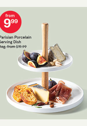 Parisian 2-Tier Porcelain Serving Dish 