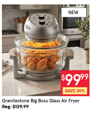 Granitestone Big Boss Glass Air Fryer