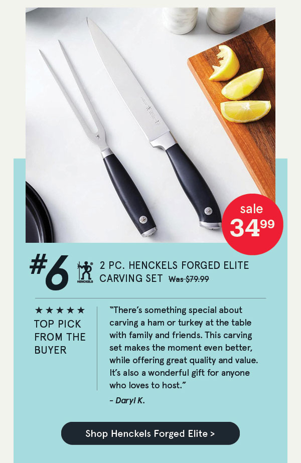  Henckels Forged Elite Carving Knife-Fork Combo - Set of 2 (Black)