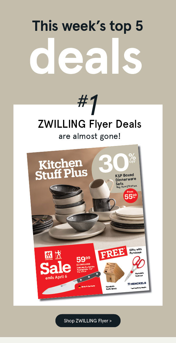 Zwilling Flyer Deals are almost gone!