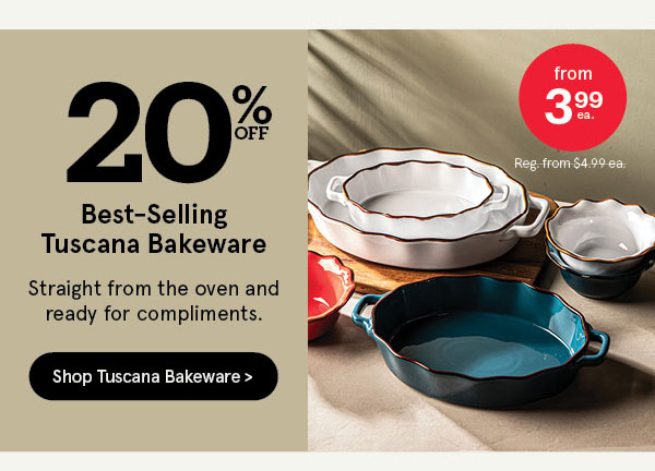 20% OFF Tuscana - final day!