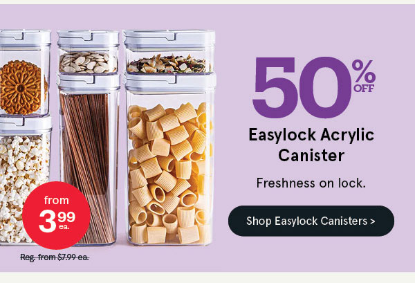 50% OFF Easy Lock Canisters