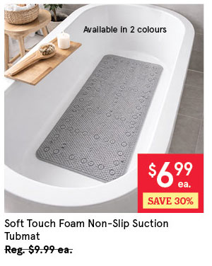 Soft Touch Foam Pvc Non-Slip Suction Tubmat